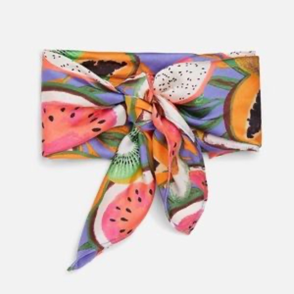 Zara | Silk Fruit Scarf M